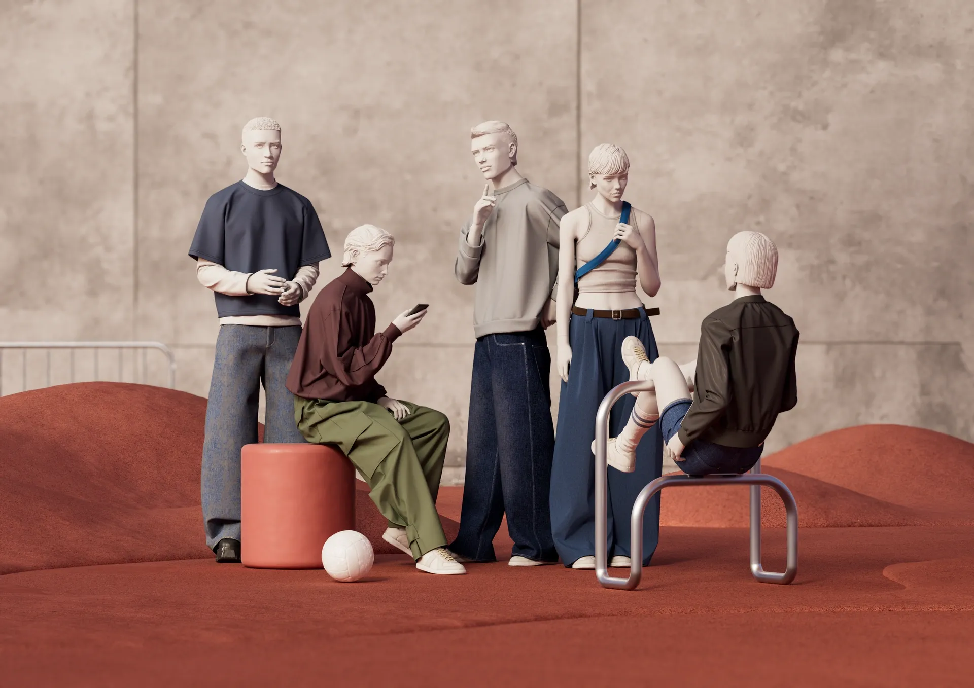 BINK mannequins in a store setting
